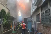 快訊/初五悲劇！台南民宅大火延燒4戶　83歲翁送醫搶命不治