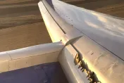 聯合航空波音757機翼受損　半路改道緊急降落乘客心驚膽跳