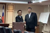 影/林國成握手陳雪生稱「大哥」：民眾黨與國民黨對改革NCC理念一致