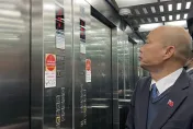 直擊韓國瑜才沒在趕下班！傍晚親到中興大樓視察「大怒神」電梯