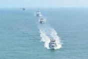 影/大陸海事部門在「台海西側海域」聯合巡演　首艘大型巡航船也來了