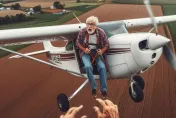 匪夷所思！美國賓州小飛機在農場墜毀　原因竟是飛行員掉下飛機撞到機尾