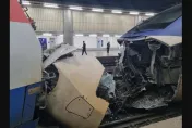 影/轟！首爾車站「列車脫軌追撞」釀4傷　KTX車頭撞爛慘況曝光