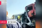 快訊/大陸寧夏驚傳嚴重車禍！客車與貨車對撞釀9死2傷