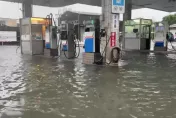 影/台南仁德大淹水！一度淹25公分高　加油站無奈：營業受影響