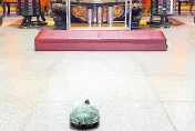 影/台南「神龜」颱風天爬百米登廟「拜墊前停下」　整整1小時