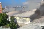 快訊/花蓮知名超市悶燒3小時「2樓現塌陷」！　猛烈爆炸聲嚇壞居民