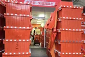 物流塞爆！林口人颱風天狂下單　蝦皮店到店被「橘箱海」淹沒