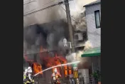 影/大阪天王寺咖啡廳驚傳大火！老婦燒傷急逃險死　烈焰恐怖畫面曝光