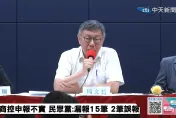 影/大新聞大爆卦　假帳疑雲柯文哲稱外包人員便宜行事　郭正亮預言結局