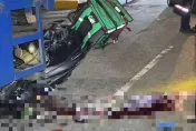 快訊/新北死亡車禍！貨車司機違停吃宵夜　外送員騎車「高速撞上車尾」不治