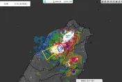 北部1分鐘「閃電逾400次」！監測圖曝光　氣象粉專示警：未來2小時內雨勢最強