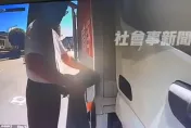 影/新北貨車司機下貨未鎖門　機車騎士開門偷走皮包警以車追人逮獲