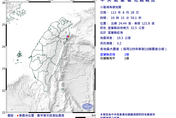 快訊/地牛又翻身！宜蘭近海19:15規模「3.2極淺層地震」　最大震度2級