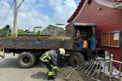 神蹟！苗栗7旬翁開「砂石貨車」煞不住直衝土地公廟　鐵欄杆「及時接殺」