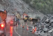 影/大雨沖刷！蘇花公路台9線161K「灌泥流」　單線通行管制