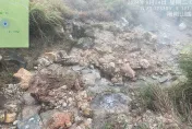 快訊/大雨下倒七星山主峰！步道慘坍方　被碎石、黃泥覆蓋