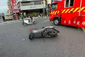 影/猛撞畫面曝！北市機車搶快慘遭公車擊落　男騎士血流滿地送醫不治