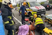 太離奇了！騎士跌落水溝「消失」　警消狂搜卻在50米外加蓋水溝中找到人