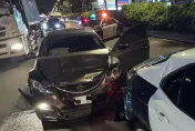 影/又有員警遭毒駕波及！嫌犯高速衝撞警車　手上竟握「喪屍菸彈」電子菸