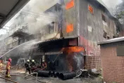 烈焰畫面曝！汐止好市多旁食品工廠大火　交通塞爆破百勇消灌救