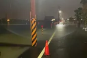 影/豪雨猛灌！宜蘭五結鄉一級淹水警戒　低窪道路積水封路