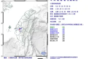 快訊/半夜開搖！嘉義縣04:28規模3.8地震　最大震度4級