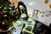 颱風夜不平靜！台大研究生遭公車擦撞受困車底　手腳骨折送醫搶救