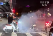 影/囂張市區猴！深夜沒戴安全帽、未掛車牌「燒胎競速」　警不忍要查了