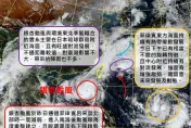 基隆、新北市大雨特報！銀杏擦邊台灣　東北風減弱「北台灣仍有明顯雨勢」