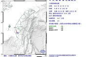 地牛起床了！09:08台南市麻豆規模3.5地震　最大震度3級