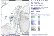 17秒連2震！台南麻豆22:23規模4.4地震　最大震度4級