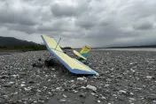 幸運生還！輕航機返航「機械故障」　教練緊急迫降花蓮河床