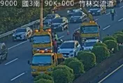 快訊/紫爆！國道3號竹林路段5車連環撞　回堵6KM