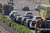 國1中部段又見車禍！　台中系統「6車連環撞」佔據內側車道