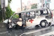 影/員林76快速橋下爆對撞救護車！女騎士殞命…駭人畫面曝