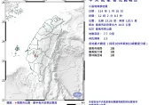 台南又搖了！12：02規模3.3　嘉義、雲林都有感