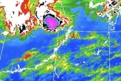 衛星雲圖「一大片橢圓紫色」　鄭明典：強對流系統回來了