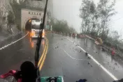 影/豪雨釀災！台9線崇德段爆雙向土石崩落　1小時清除完畢