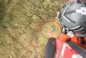 影/苗栗泰安5旬男登山突胃痛、走不動！　黑鷹直升機救援