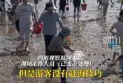 影/傻眼！陸海灘「狂撒蛤蜊」讓遊客嗨撿　稱提供「情緒價值」