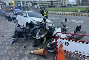 台中8車嚴重事故！43歲婦酒駕釀禍　破碎現場直擊