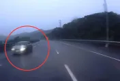 影/清晨國道轎車內側車道逆向　駕駛險撞上傻眼驚呼