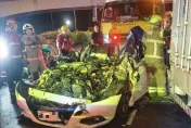 影/國1仁德段5車追撞「整輛毀掉」奪命　傷亡名單出爐