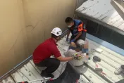台南60歲工人施工從4樓摔落2樓　腿部開放性創傷送醫