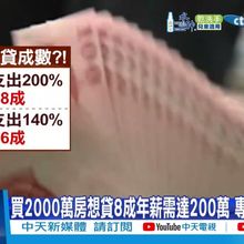 【每日必看】銀行內部秘件曝光 收支比200%才有望貸款8成 20250320
