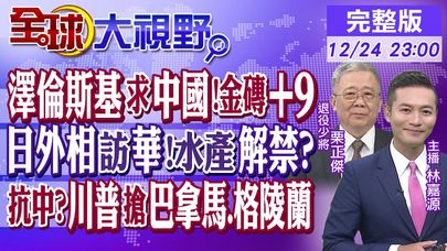 澤倫斯基求中國!金磚+9｜日本外相訪華!水產解禁?｜抗中?川普搶巴拿馬.格陵蘭【全球大視野】20241224完整版 @全球大視野Global_Vision