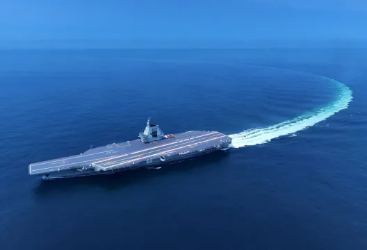 紀念臂章曝！傳福建艦今5度海試　將重點測試艦載機電磁彈射