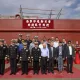 提升海軍維修能量　台船承造新型浮塢安放龍骨