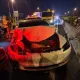收假夜驚魂！國一麻豆交流道爆連環車禍　車頭、車身撞爛